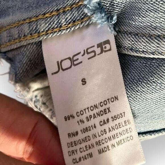 JOE'S Jean Jacket Women's Sz S Blue Cutoff Boyfriend Button Up Country W… - Picture 13 of 16